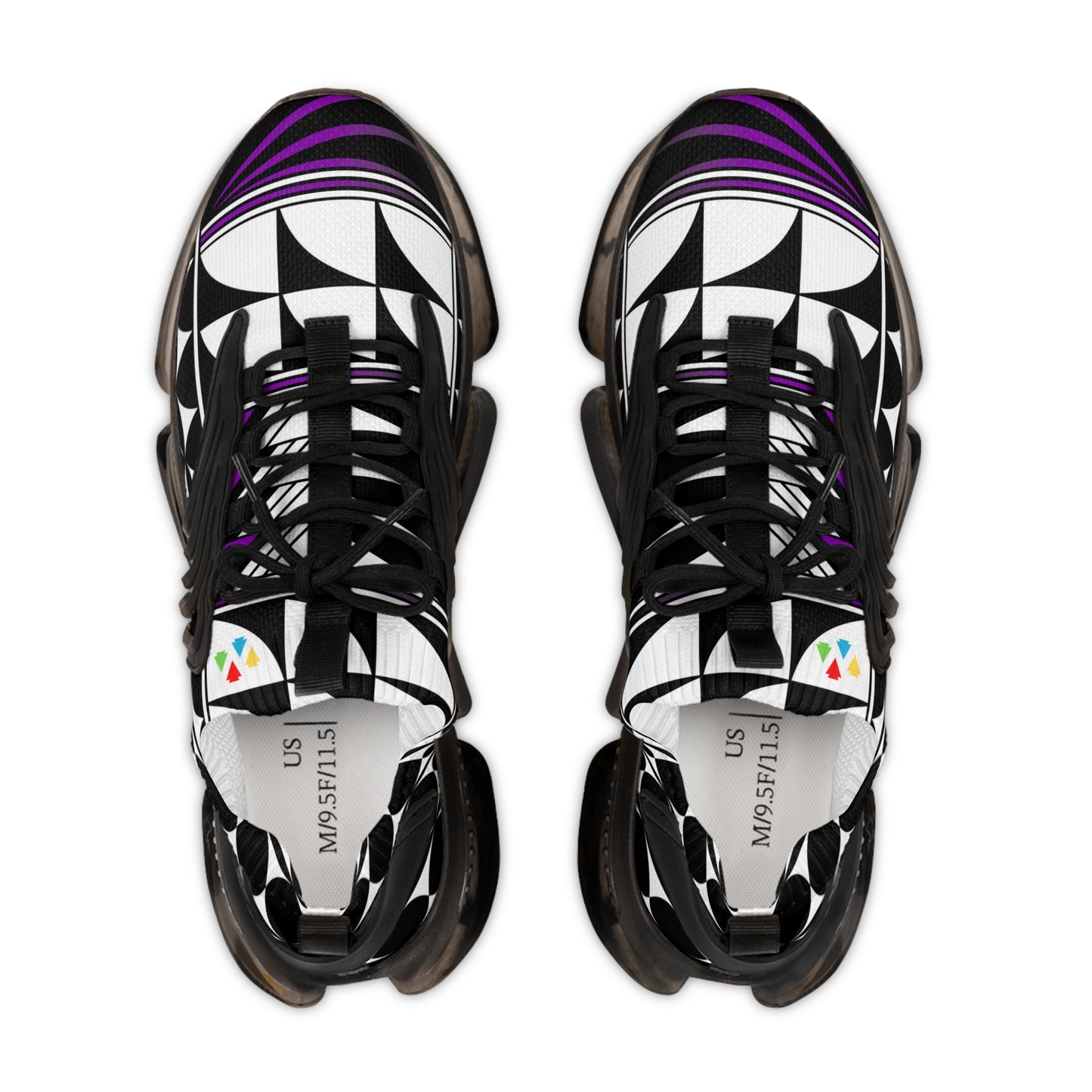 Feather Blessing in Purple Men's Mesh Sneakers