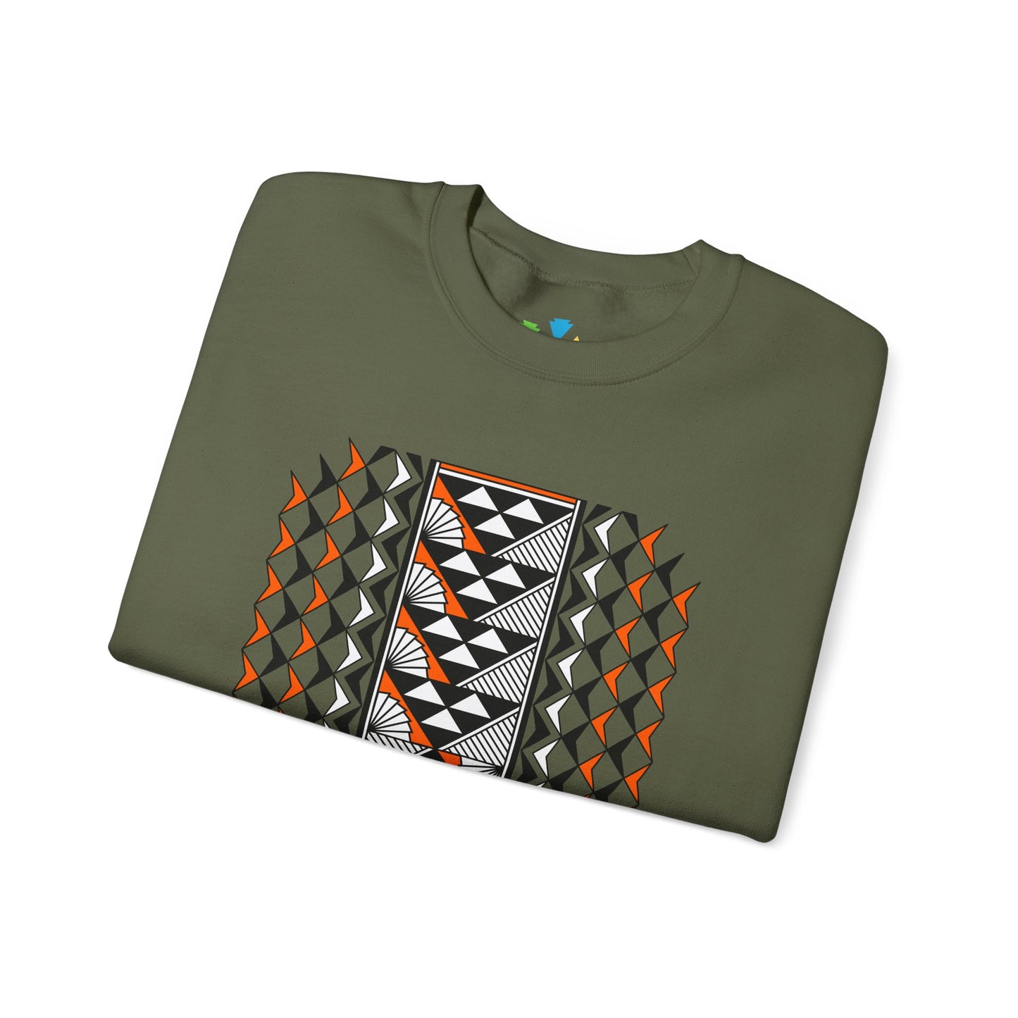 Sun and Rain in Orange Unisex Sweatshirt