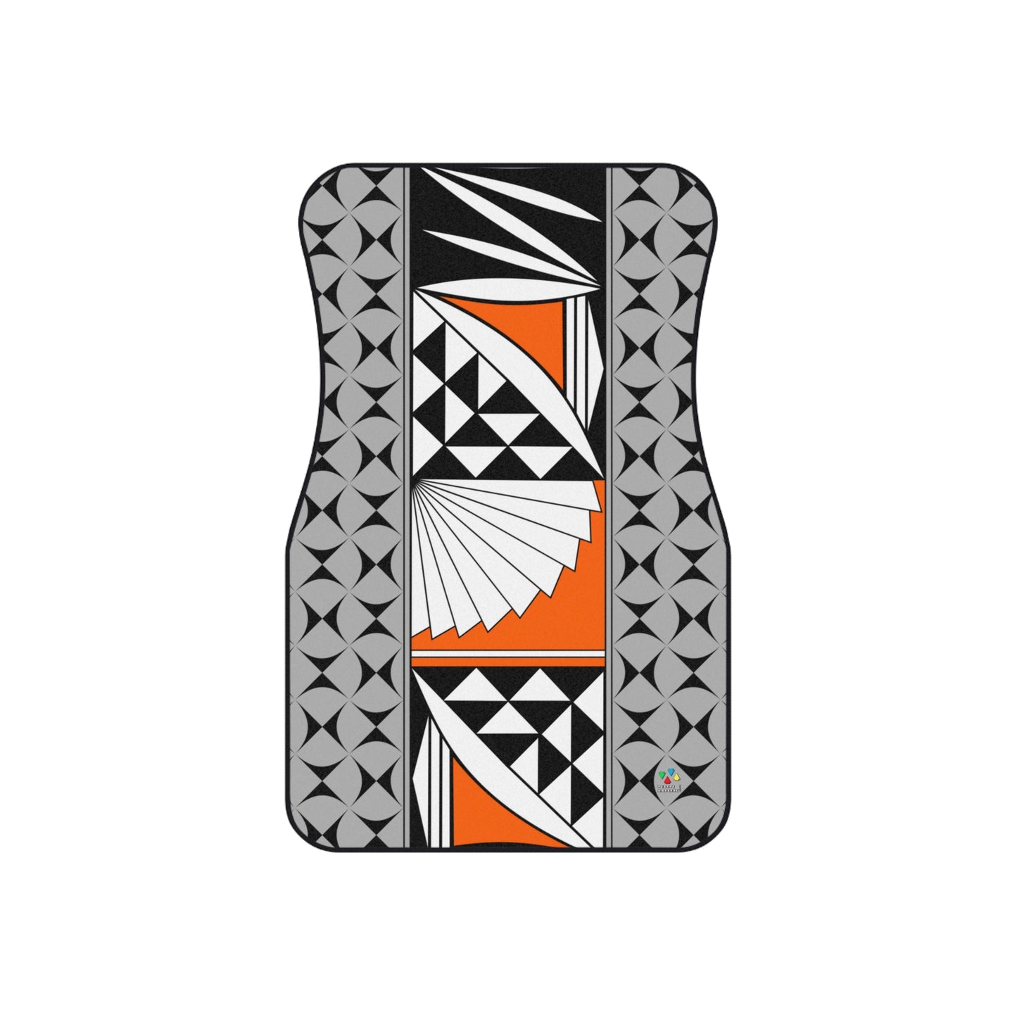 Southwest Sunrise in Orange Car Mats (Set of 4)