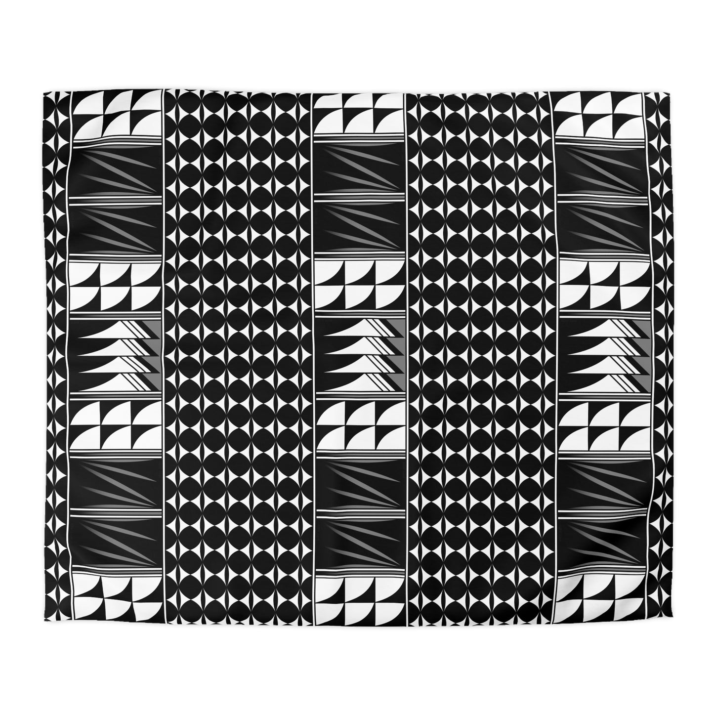 Blessed Feathers in Gray Microfiber Duvet Cover