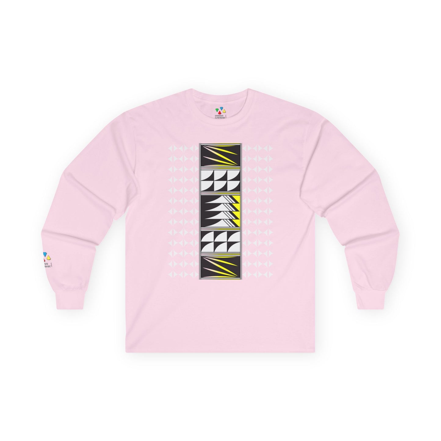Feather Blessings in Yellow Unisex Long Sleeve Tee
