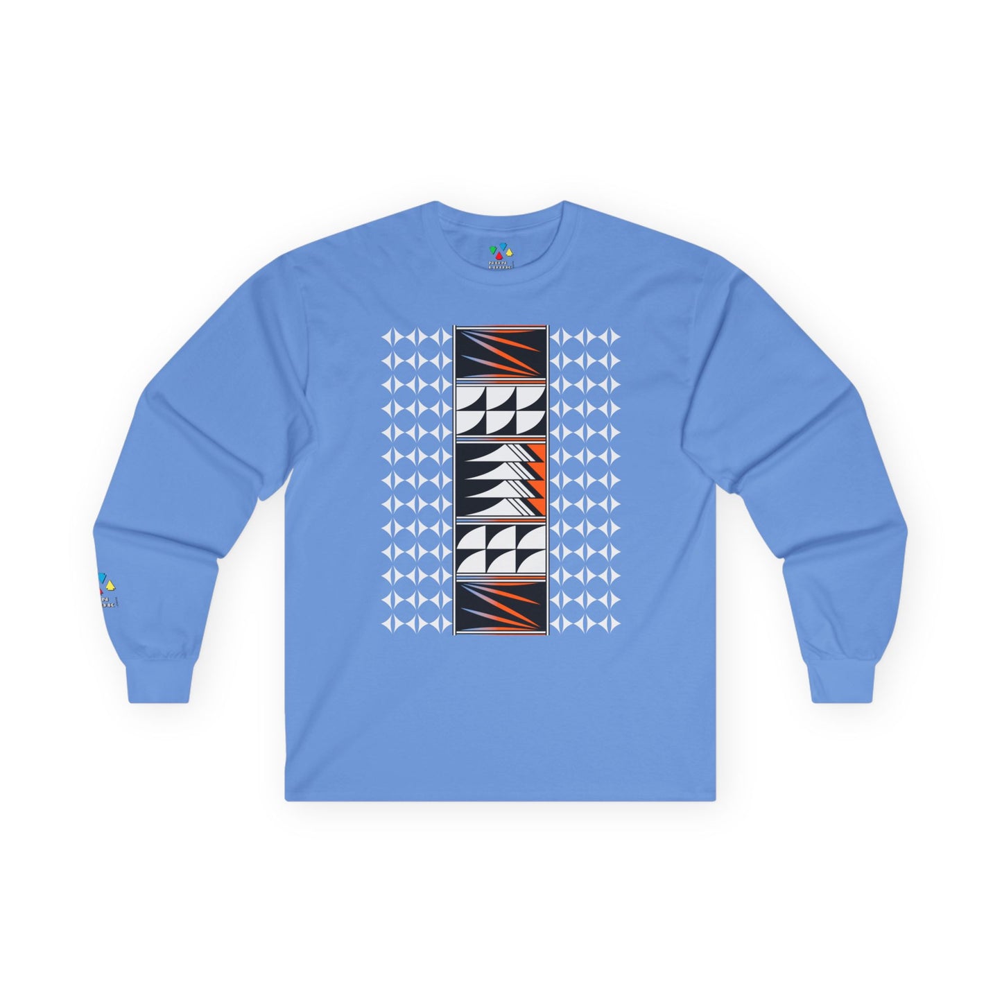 Feather Blessings in Orange Unisex Long Sleeve Tee