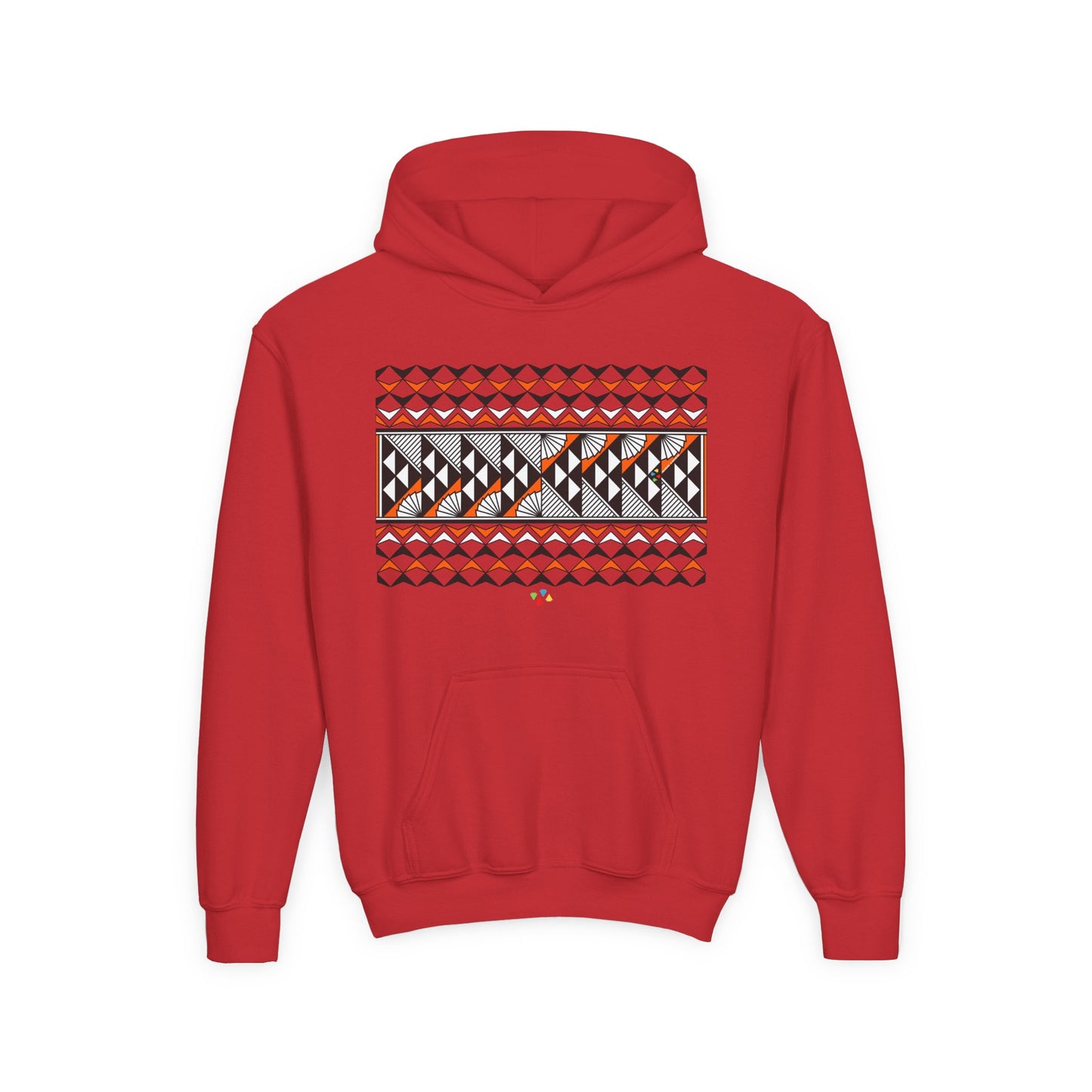 Orange Rain and Sun Youth Heavy Blend Hooded Sweatshirt