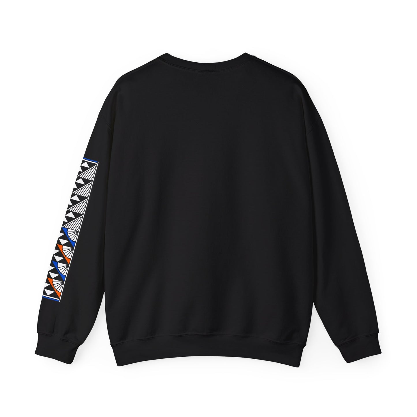 Sun and Rain in Blue/Orange Unisex Sweatshirt