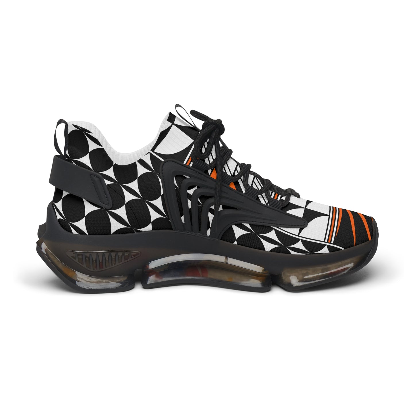 Feather Blessing in Orange Women's Mesh Sneakers