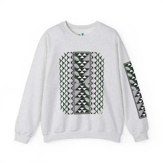 Sun and Rain in Green Unisex Sweatshirt