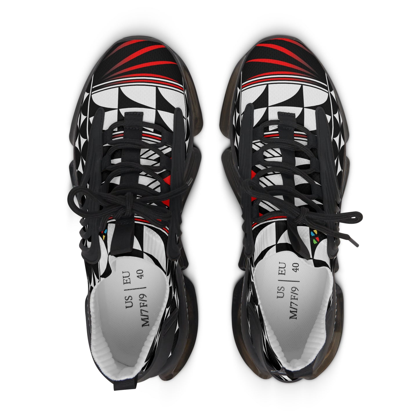 Feather Blessing in Red Women's Mesh Sneakers