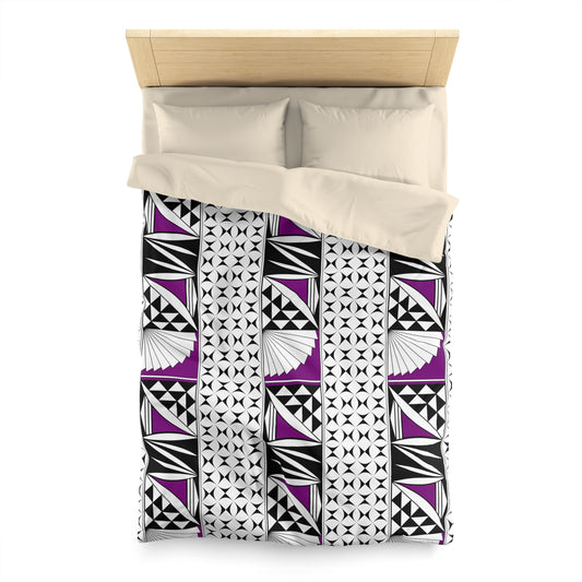 Southwest Sunrise in Purple Microfiber Duvet Cover