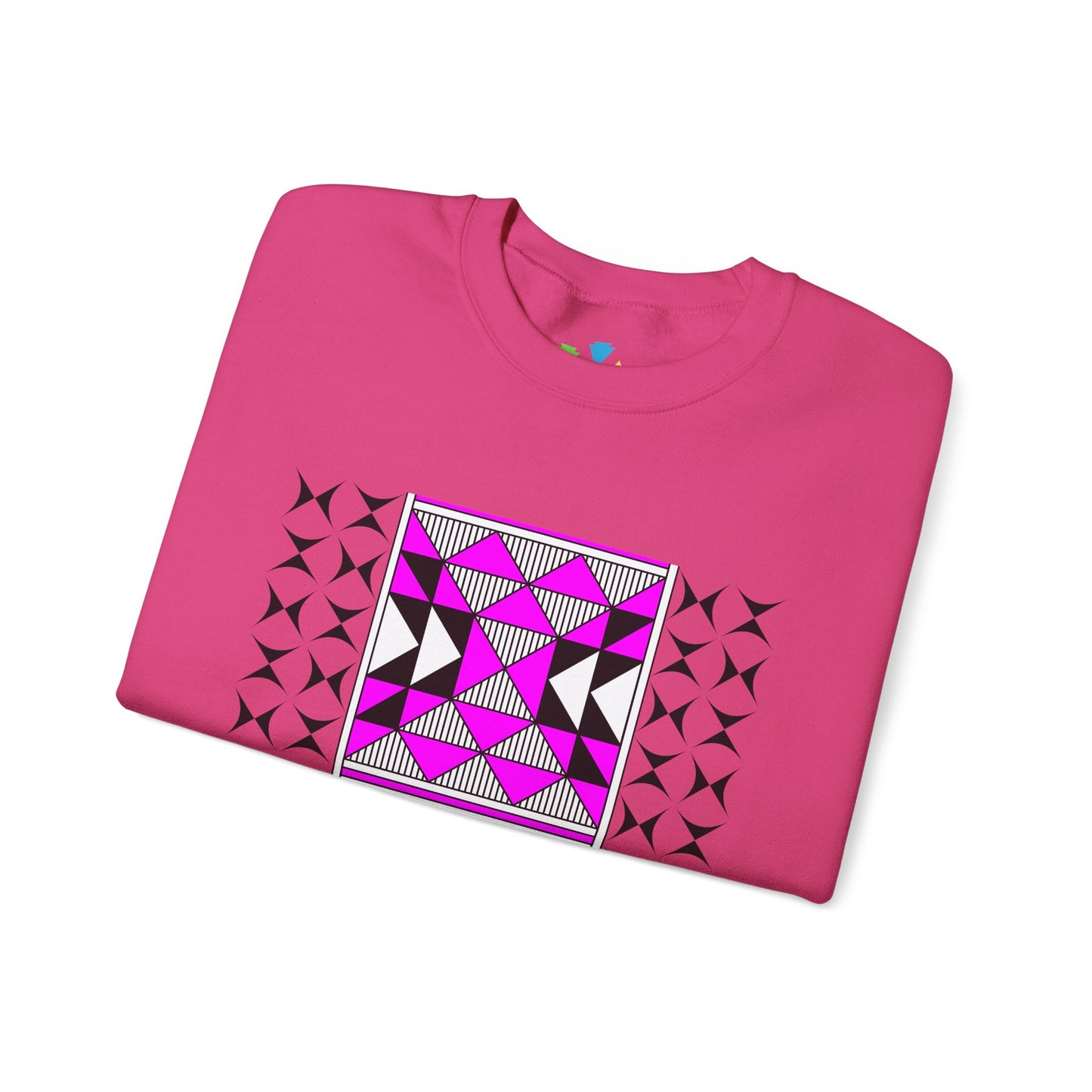 Sacred Mountains in Pink Unisex Sweatshirt