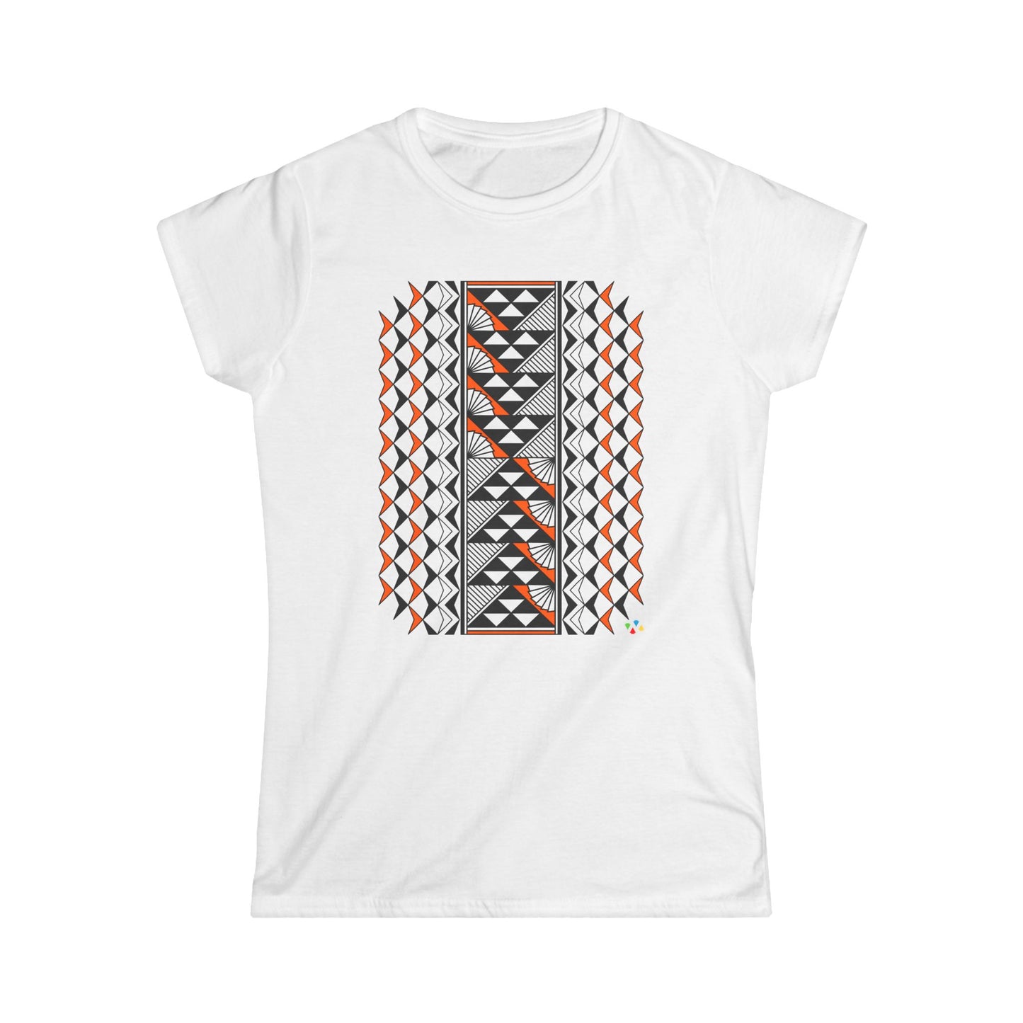 Orange Southwest Sun and Rain Women's Softstyle Tee