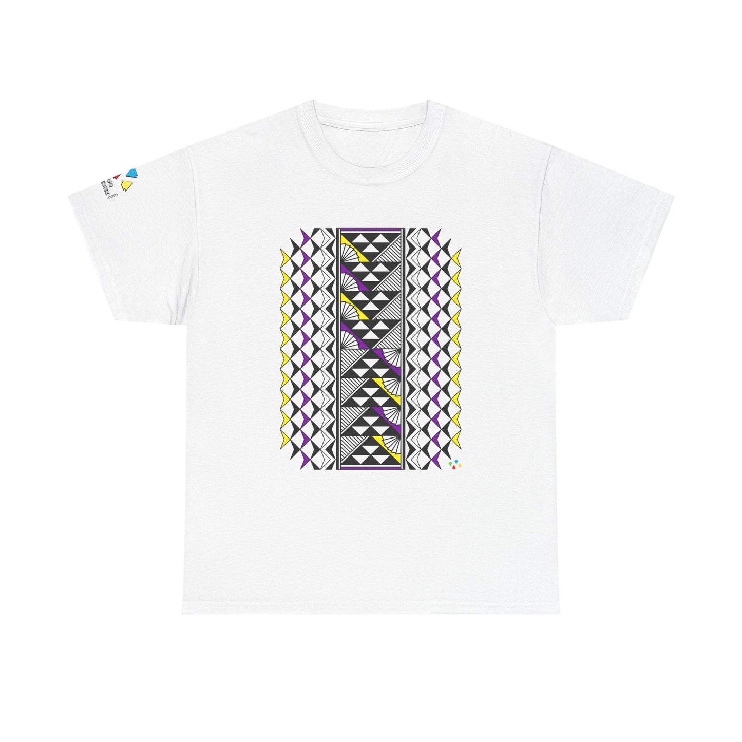 Sun and Rain in Purple/ Yellow Gildan Unisex Tee