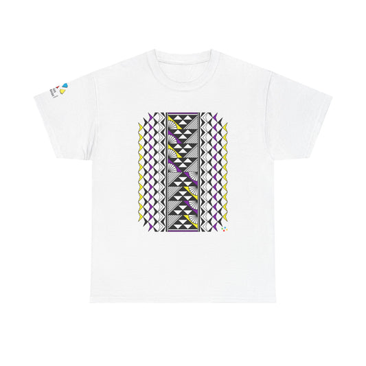 Sun and Rain in Purple/ Yellow Gildan Unisex Tee