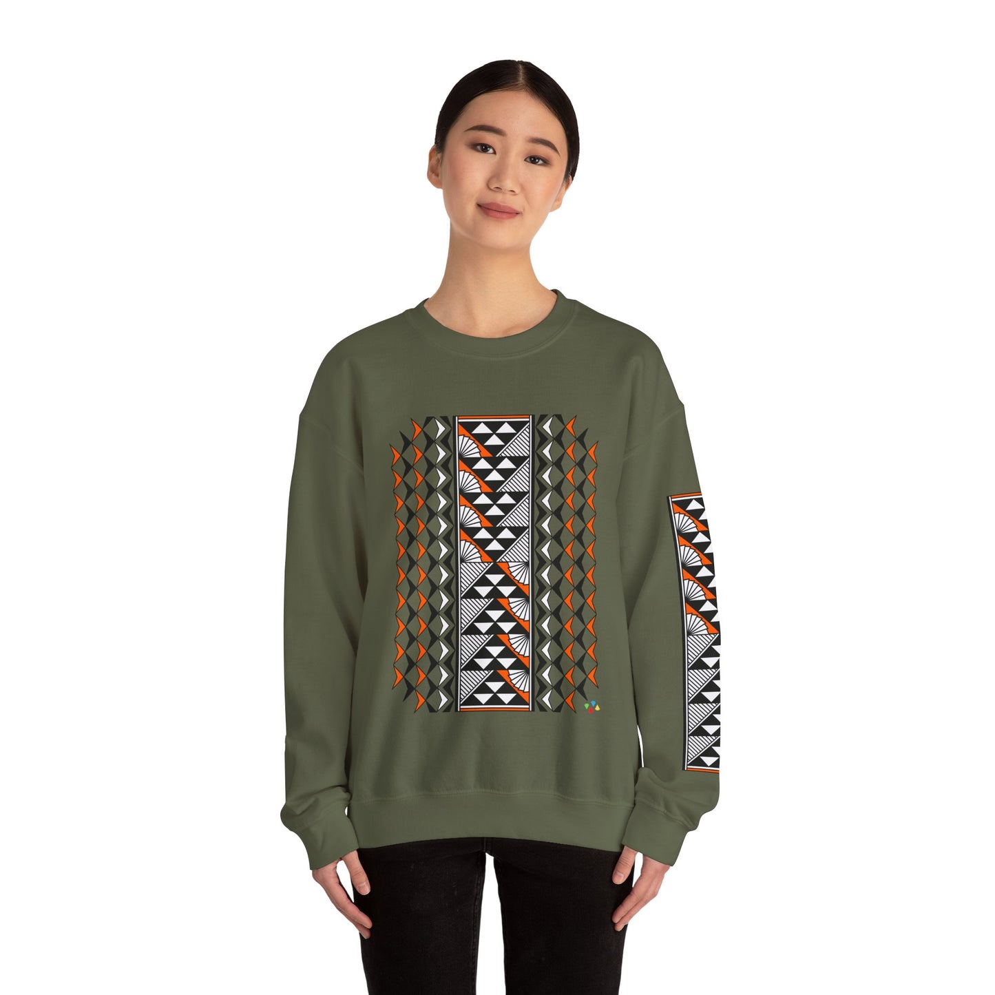 Sun and Rain in Orange Unisex Sweatshirt
