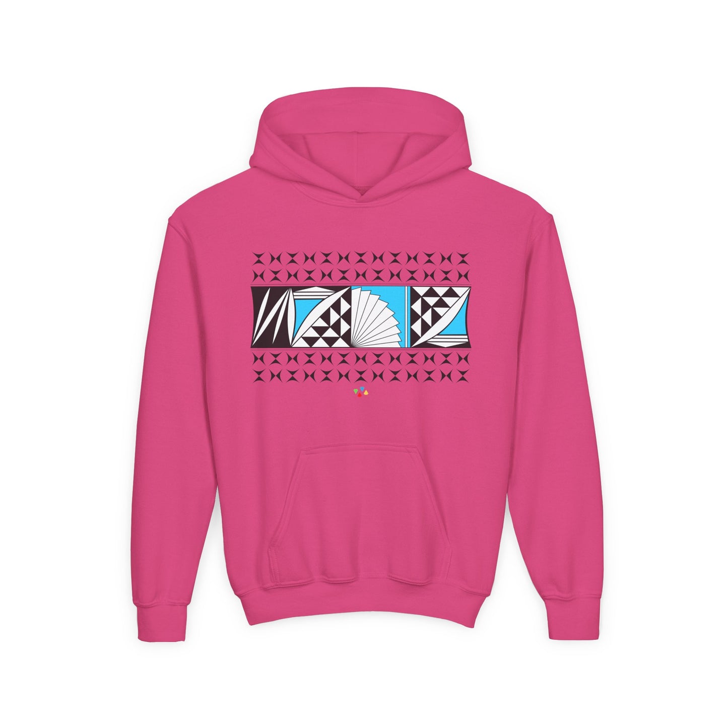 Turquoise Southwest Sunrise Youth Heavy Blend Hooded Sweatshirt