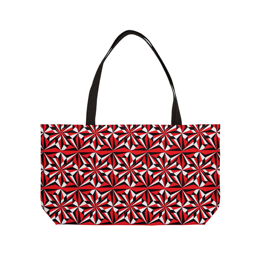 Red Morning Star Weekender Tote Bag