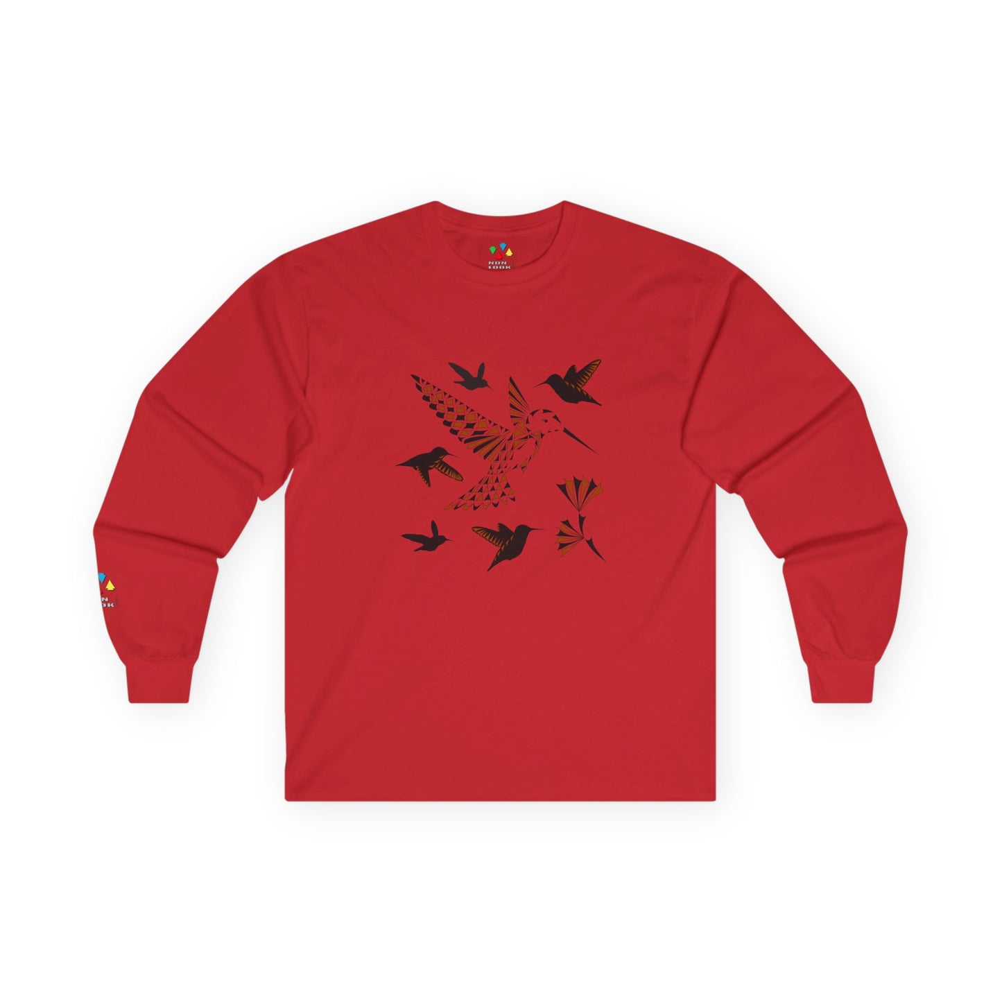 Hummingbird Blessing in Rust Unisex Long Sleeve Tee
