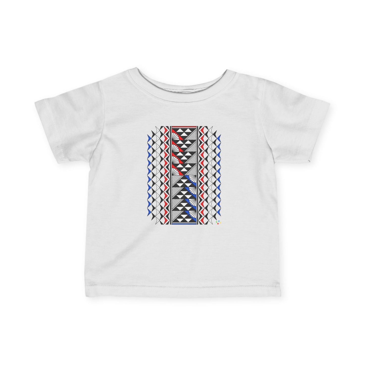 Red, White, and Blue Sun and Rain Infant Fine Jersey Tee