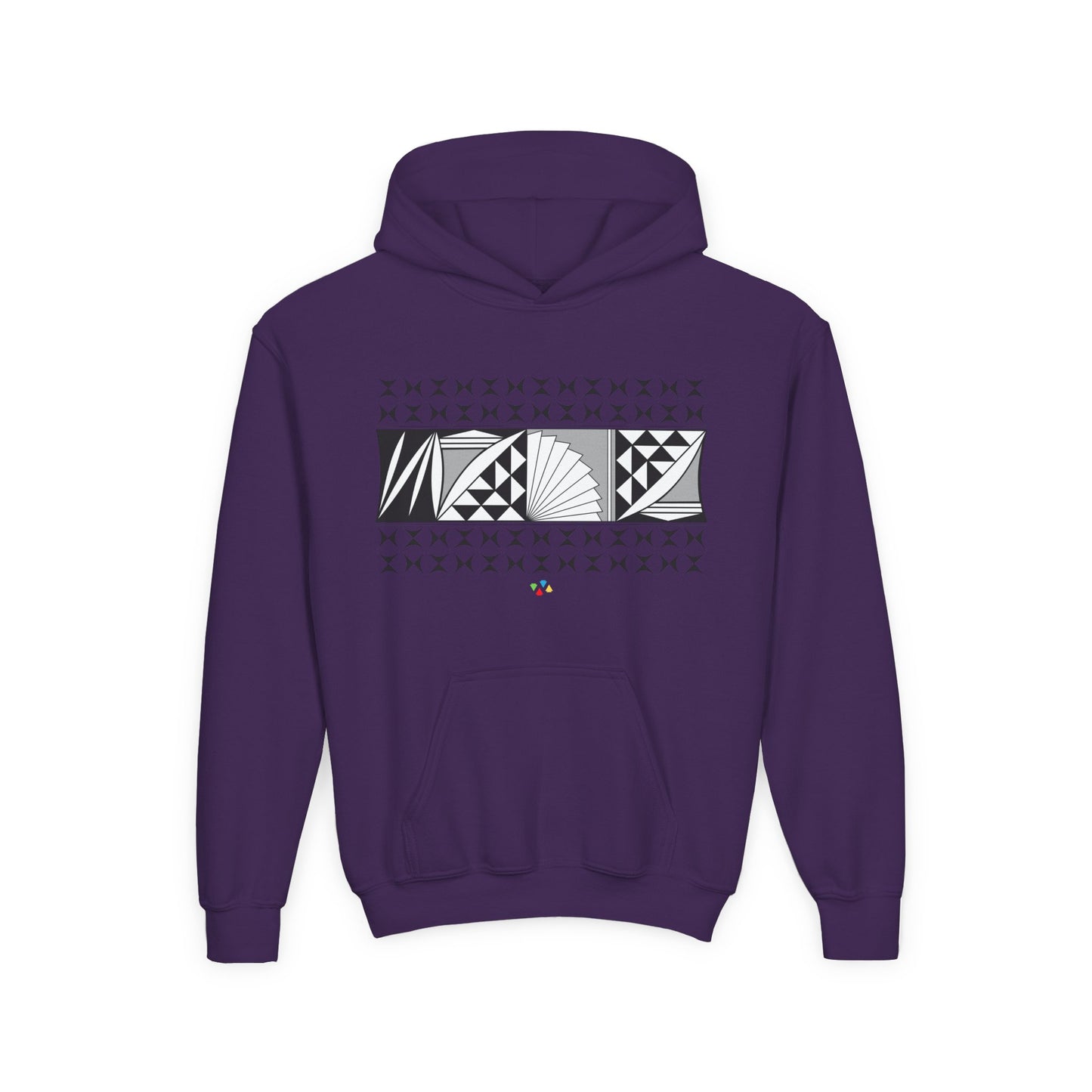 Gray Southwest Sunrise Youth Heavy Blend Hooded Sweatshirt