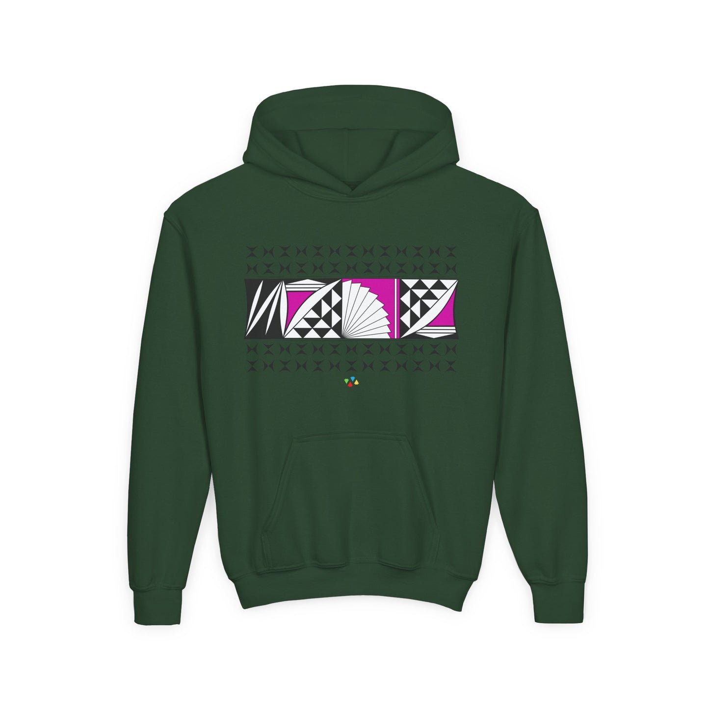 Pink Southwest Sunrise Youth Heavy Blend Hooded Sweatshirt