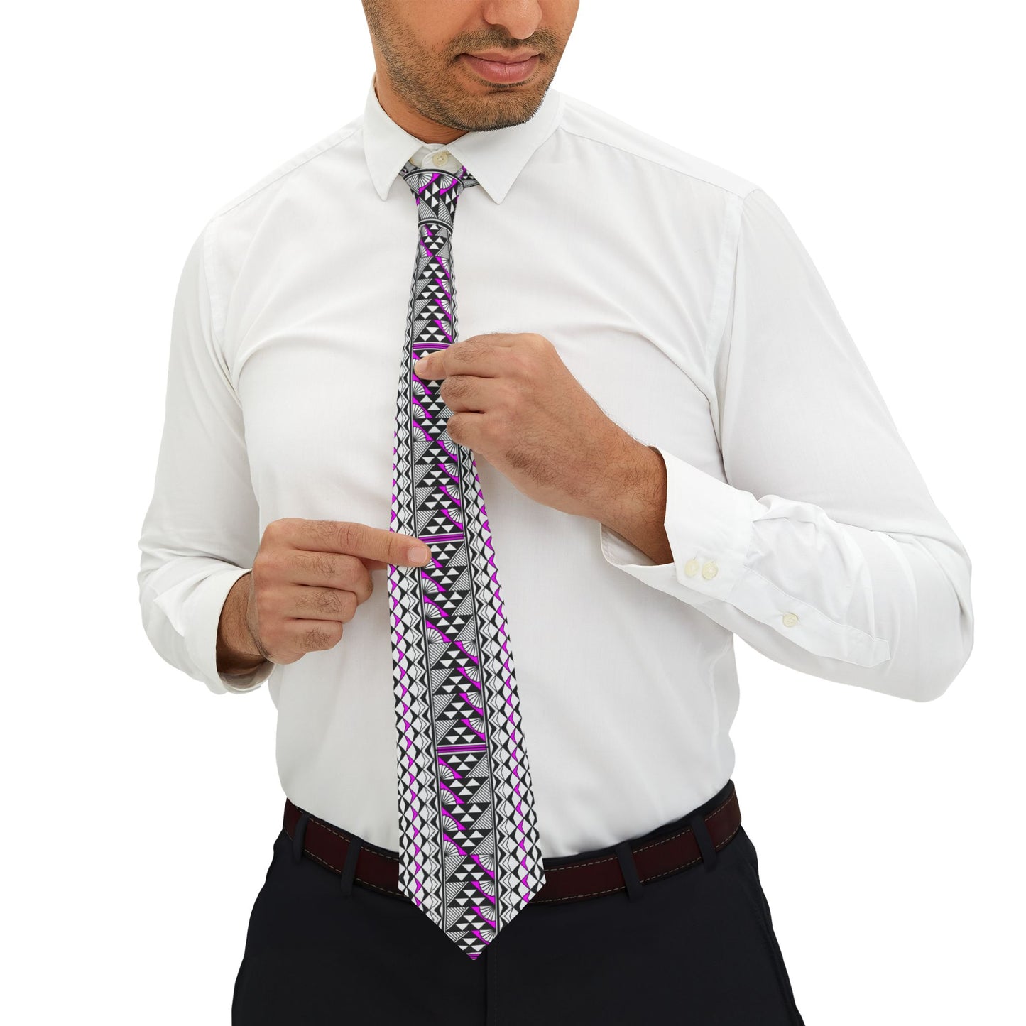 Pink Sun and Rain Necktie