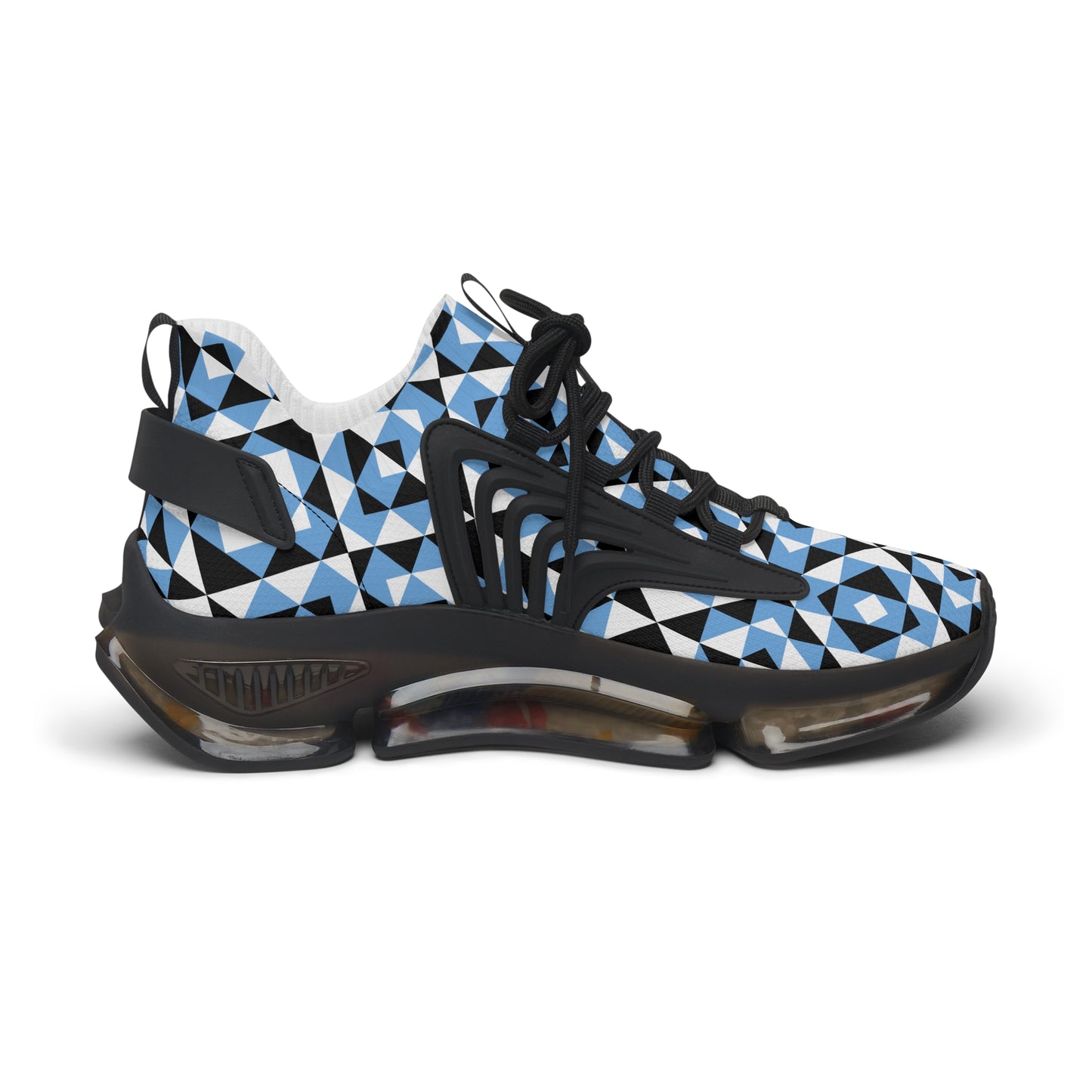 Sacred Mountains in Blue Women's Mesh Sneakers