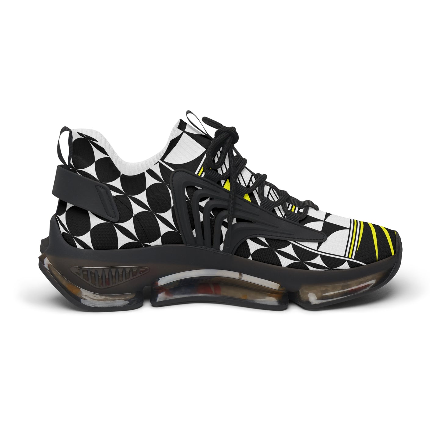 Feather Blessing in Yellow Women's Mesh Sneakers