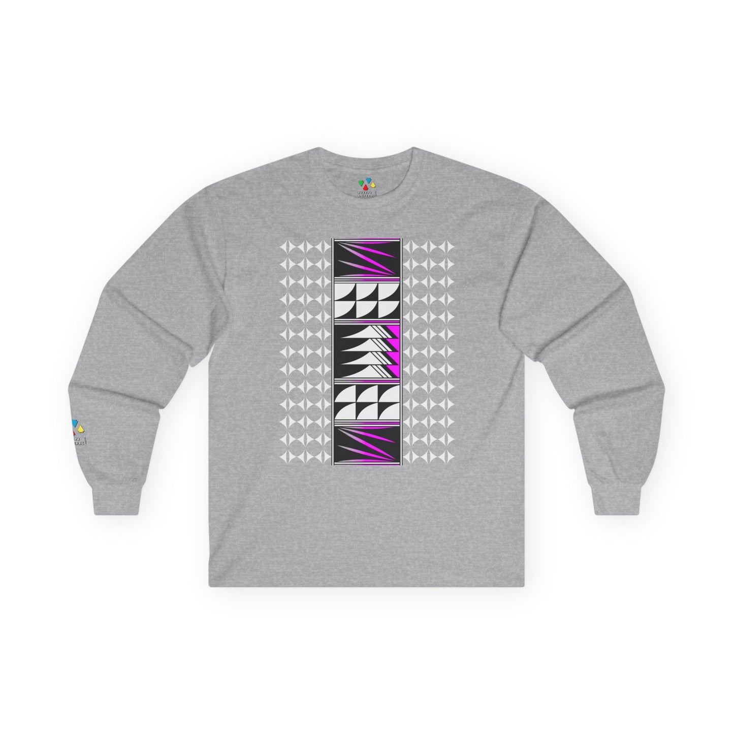 Feather Blessings in Pink Unisex Long Sleeve Tee