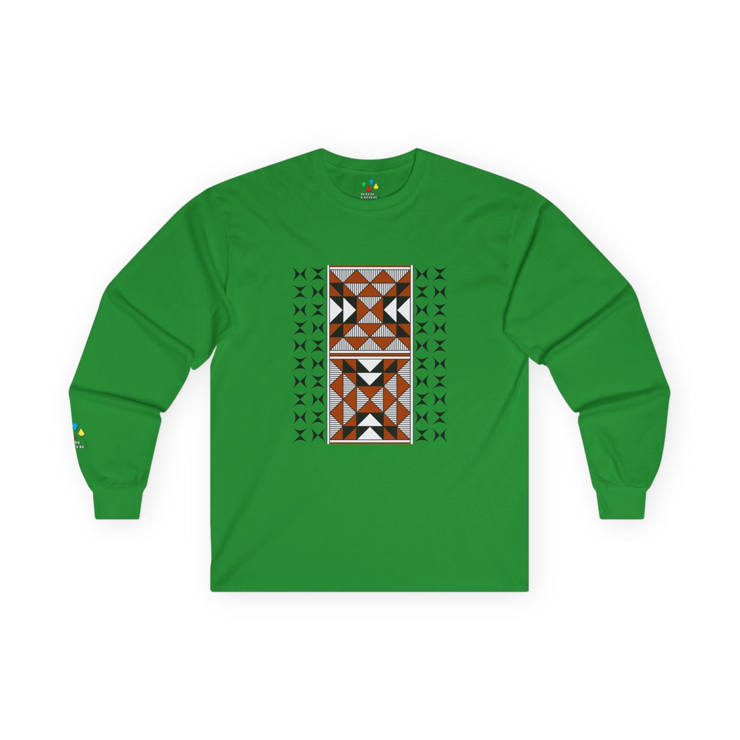 Sacred Mountains in Rust Unisex Long Sleeve Tee