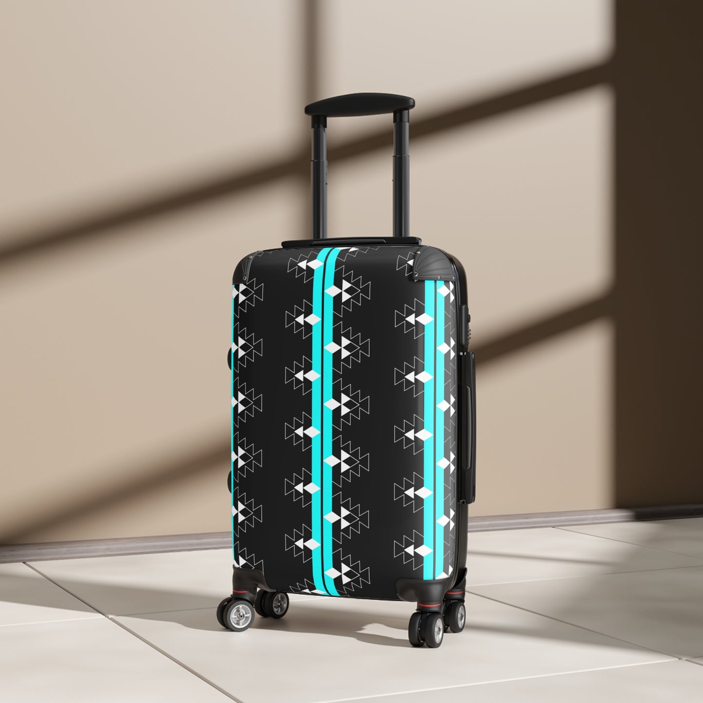 Turquoise Native Woven Stories Suitcases