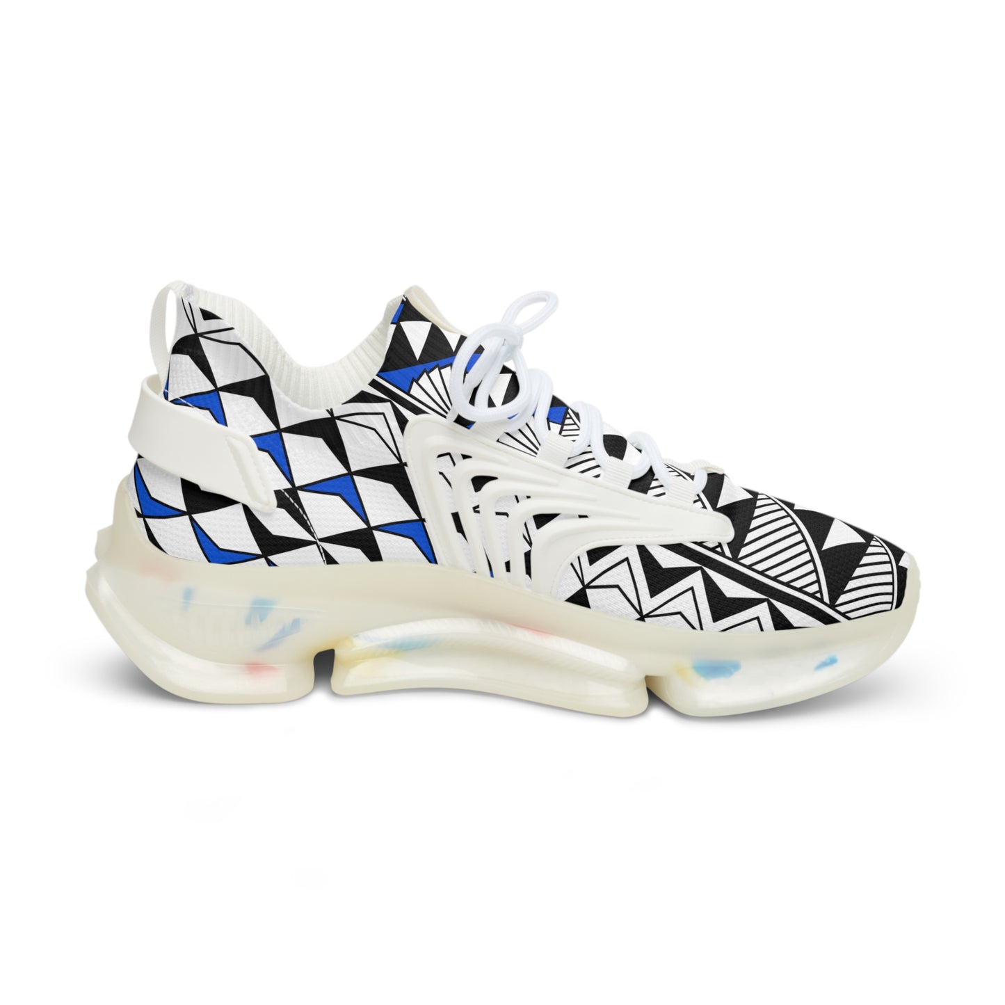 Sun and Rain in Blue Men's Mesh Sneakers