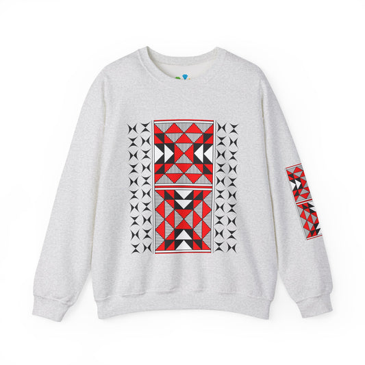 Sacred Mountains in Red Unisex Sweatshirt