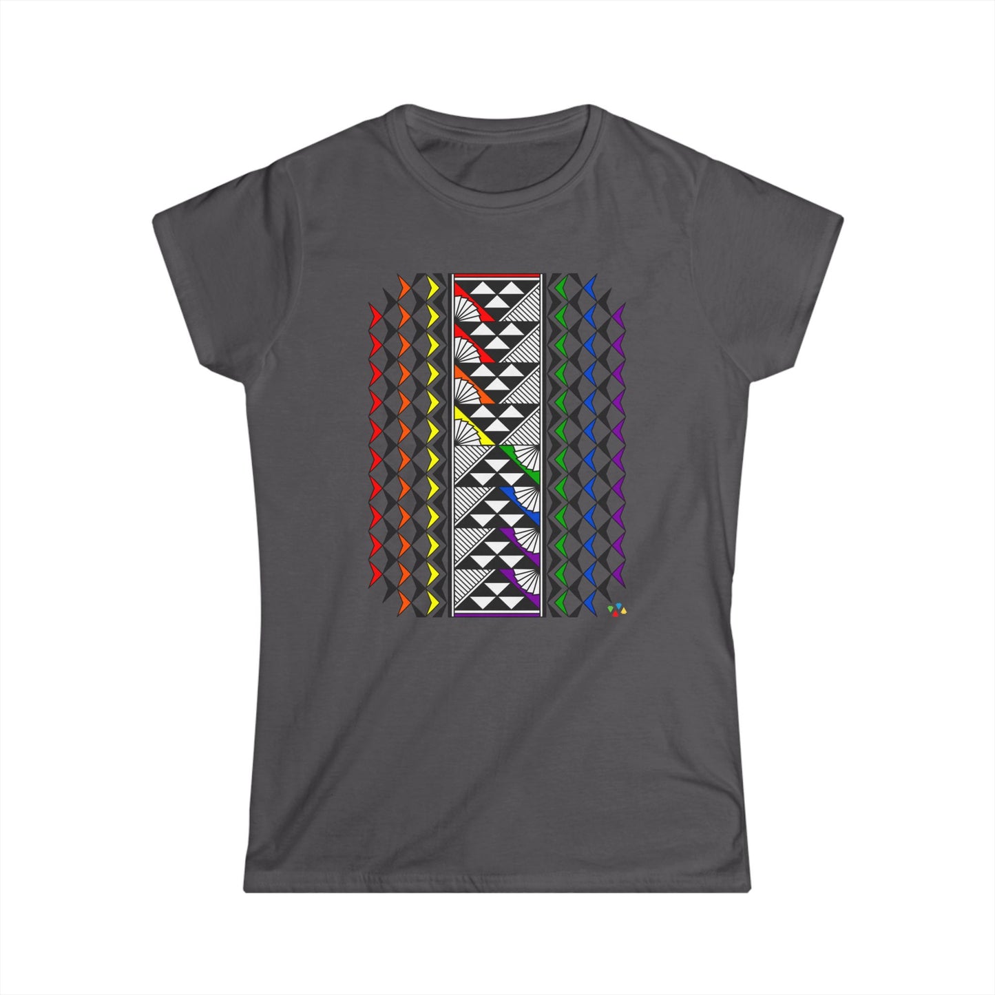 Rainbow Sun and Rain Women's Softstyle Tee
