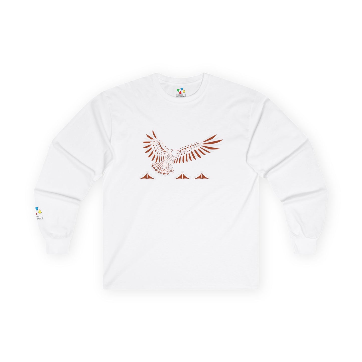 Soaring Eagle in Rust Unisex Long Sleeve Tee