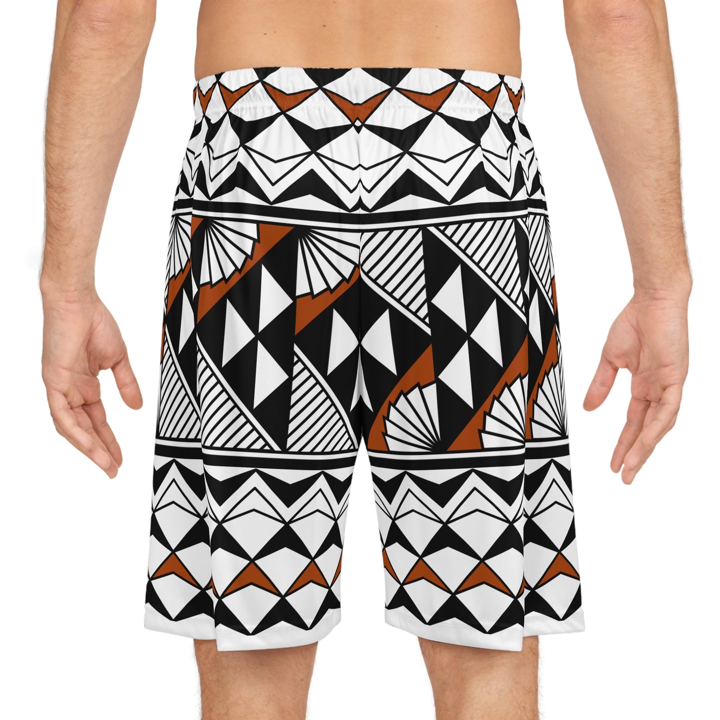 Sun and Rain in Rust Basketball Shorts