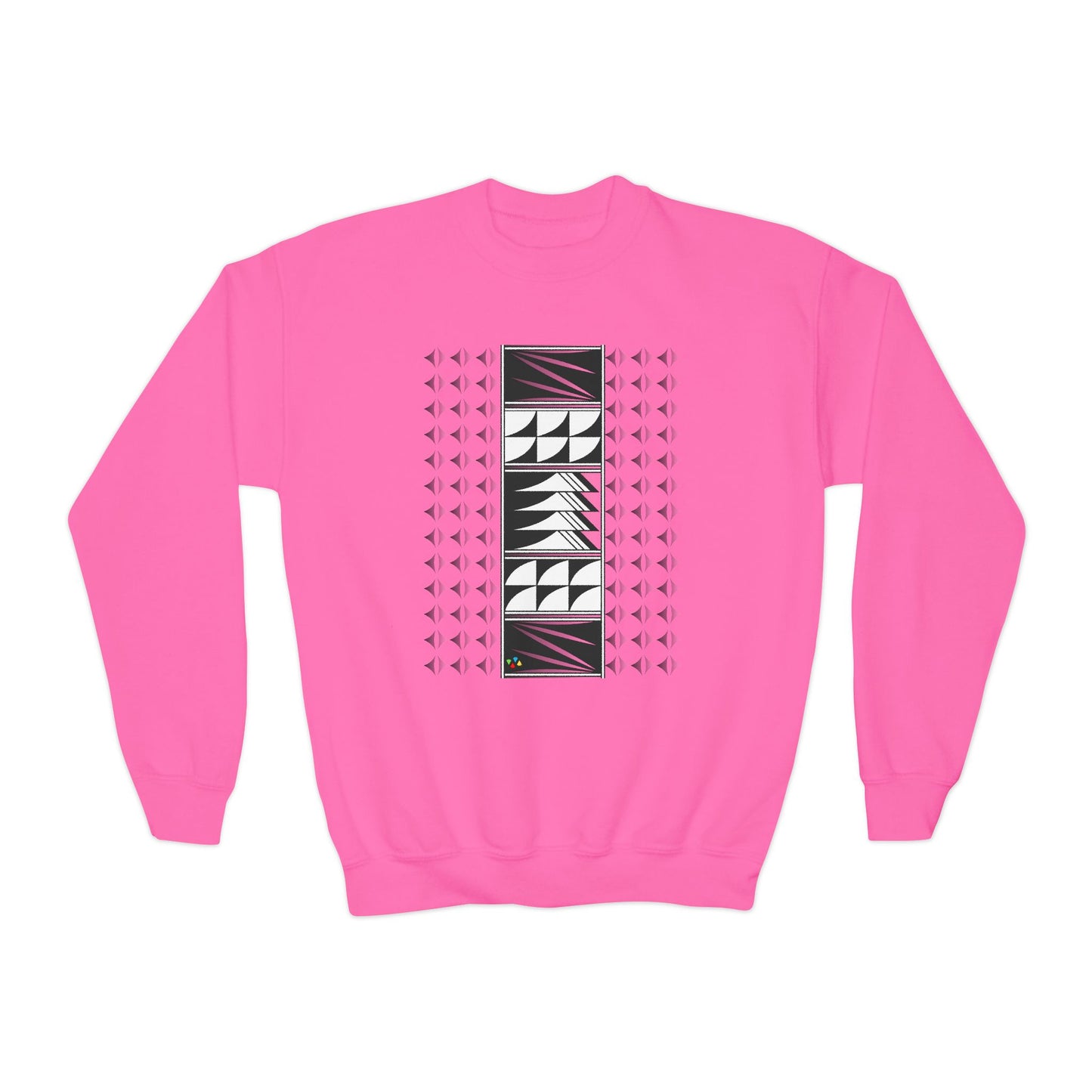 Feather Blessings Fade Youth Crewneck Sweatshirt