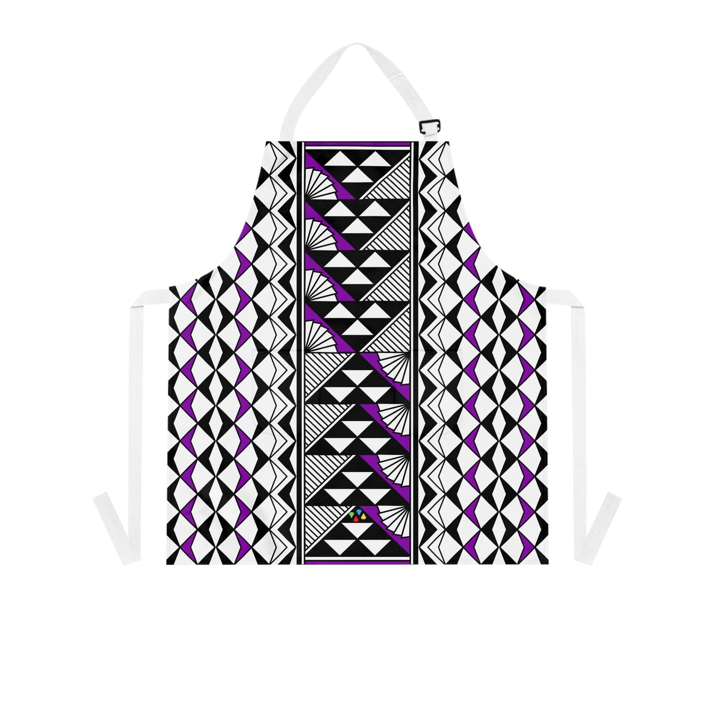 Purple Native Sun and Rain Two Pocket Apron