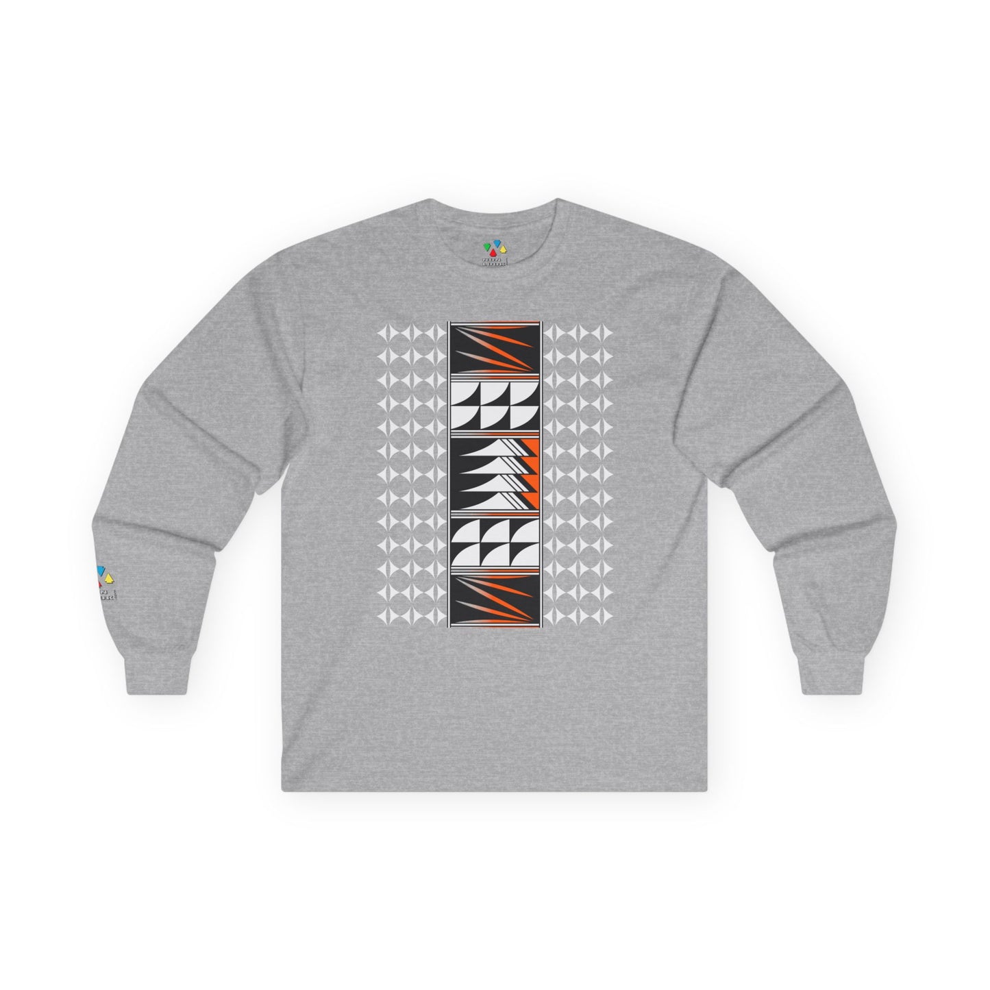Feather Blessings in Orange Unisex Long Sleeve Tee