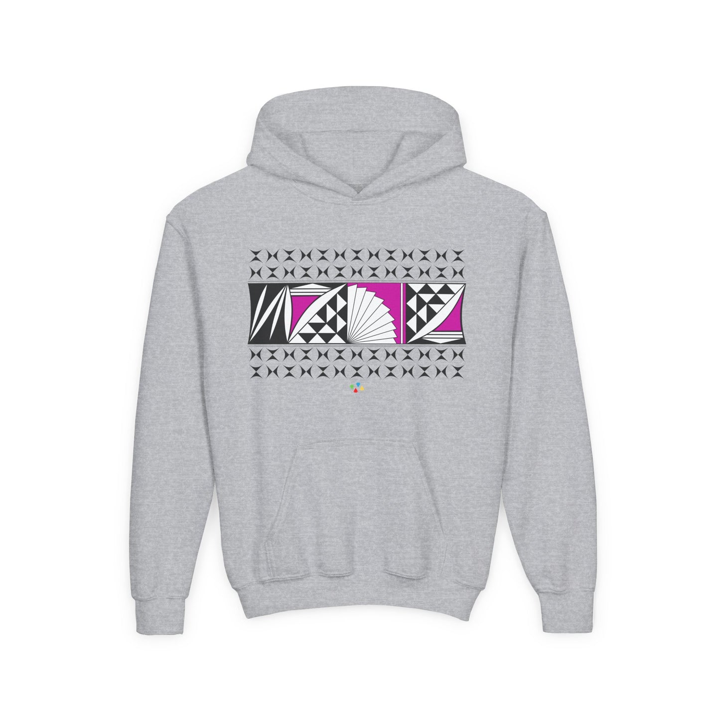 Pink Southwest Sunrise Youth Heavy Blend Hooded Sweatshirt