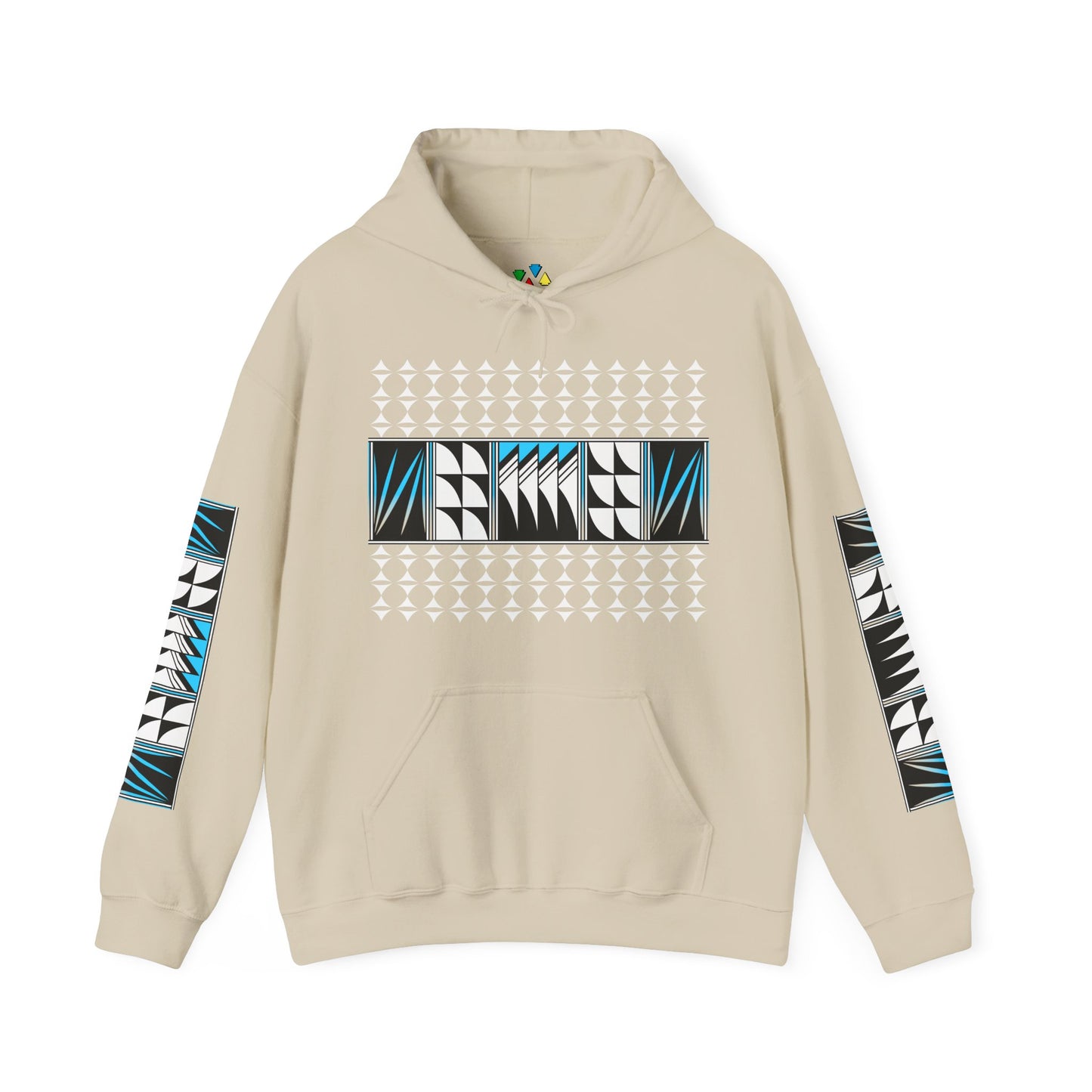 Blessed Feathers in Turquoise Unisex Hoodie