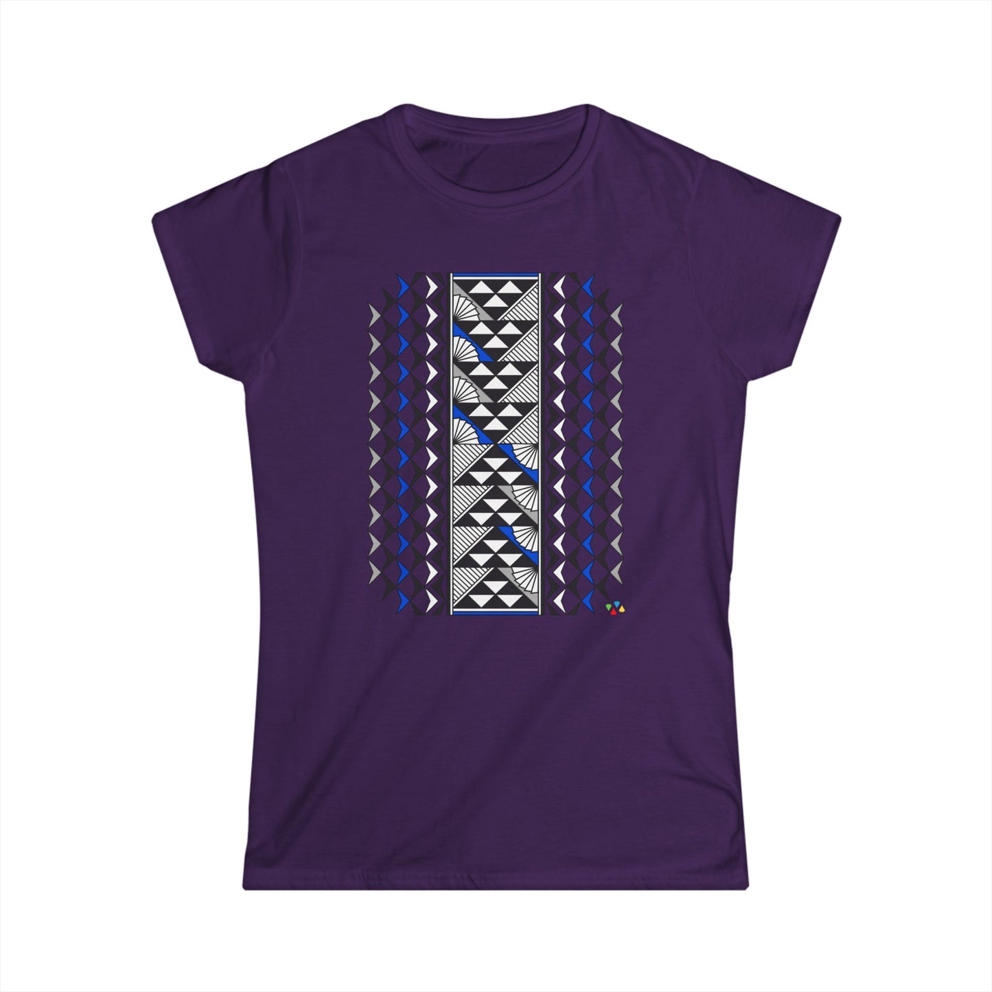 Blue/Gray Southwest Sun and Rain Women's Softstyle Tee