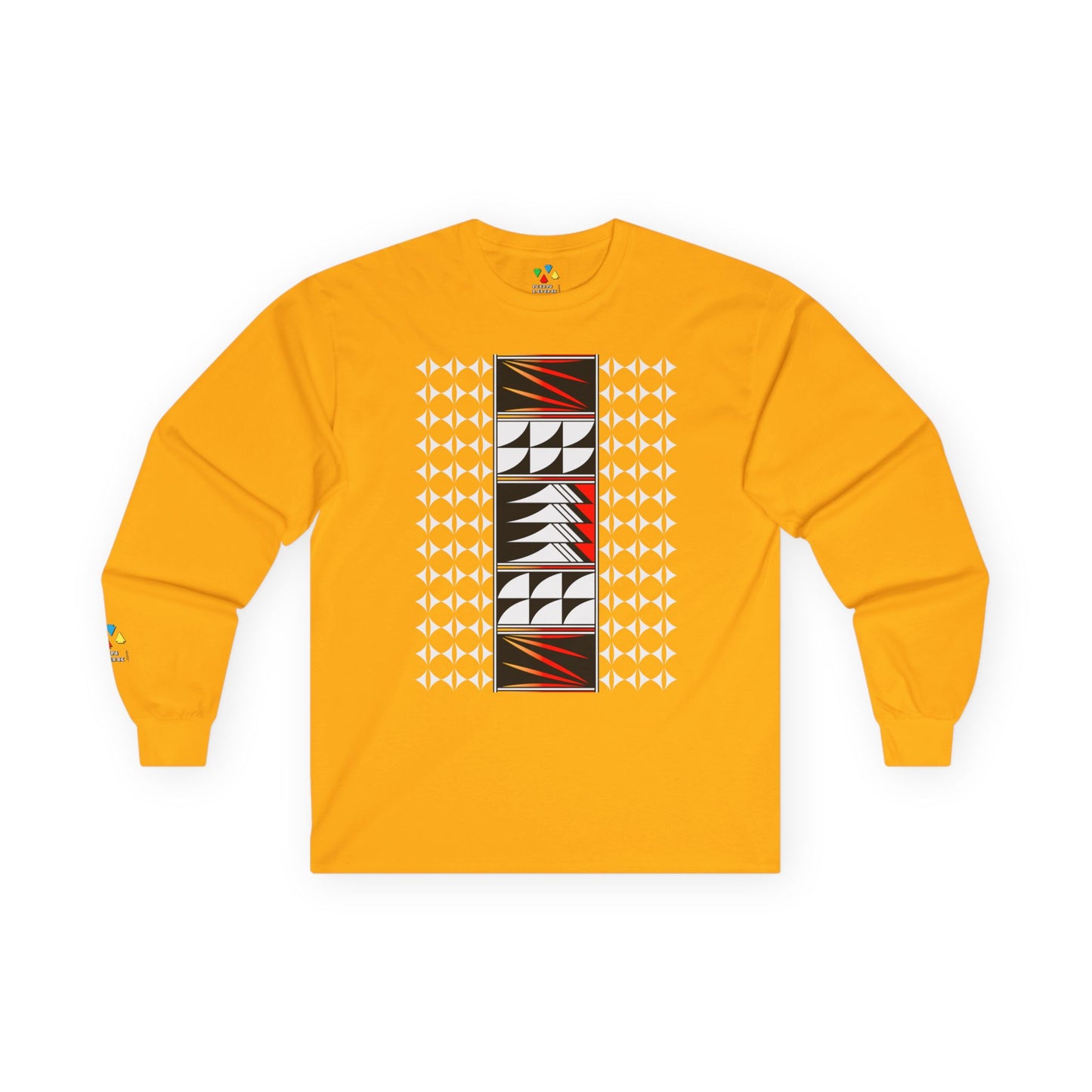 Feather Blessings in Red Unisex Long Sleeve Tee
