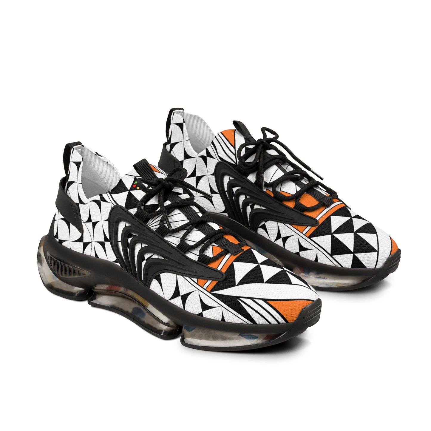 Southwest Sunrise in Orange Men's Mesh Sneakers