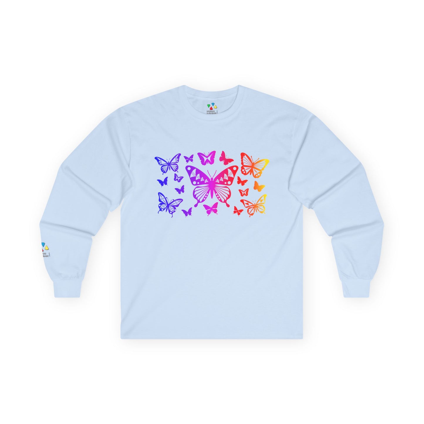 Rainbow Butterfly Dance Unisex Long Sleeve Tee