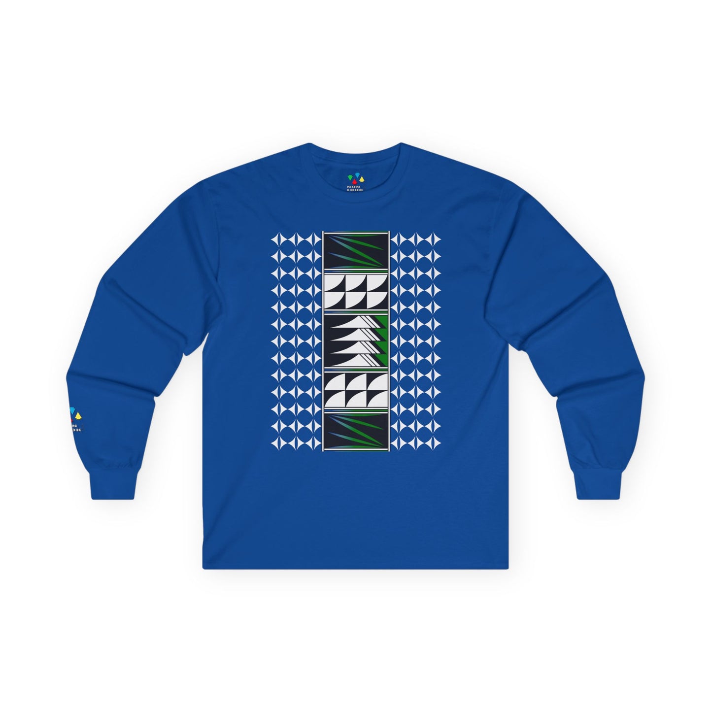 Feather Blessings in Green Unisex Long Sleeve Tee