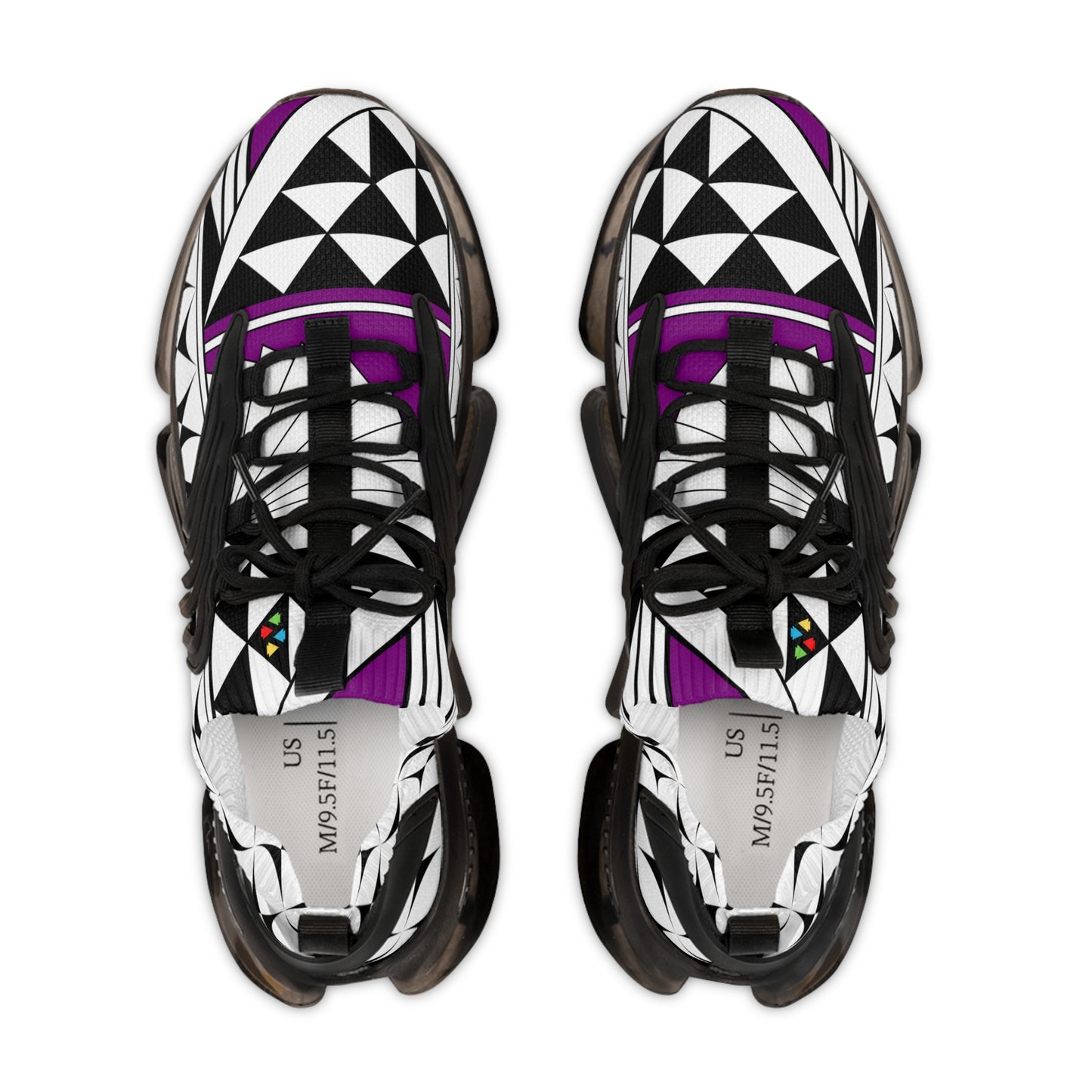 Southwest Sunrise in Purple Men's Mesh Sneakers