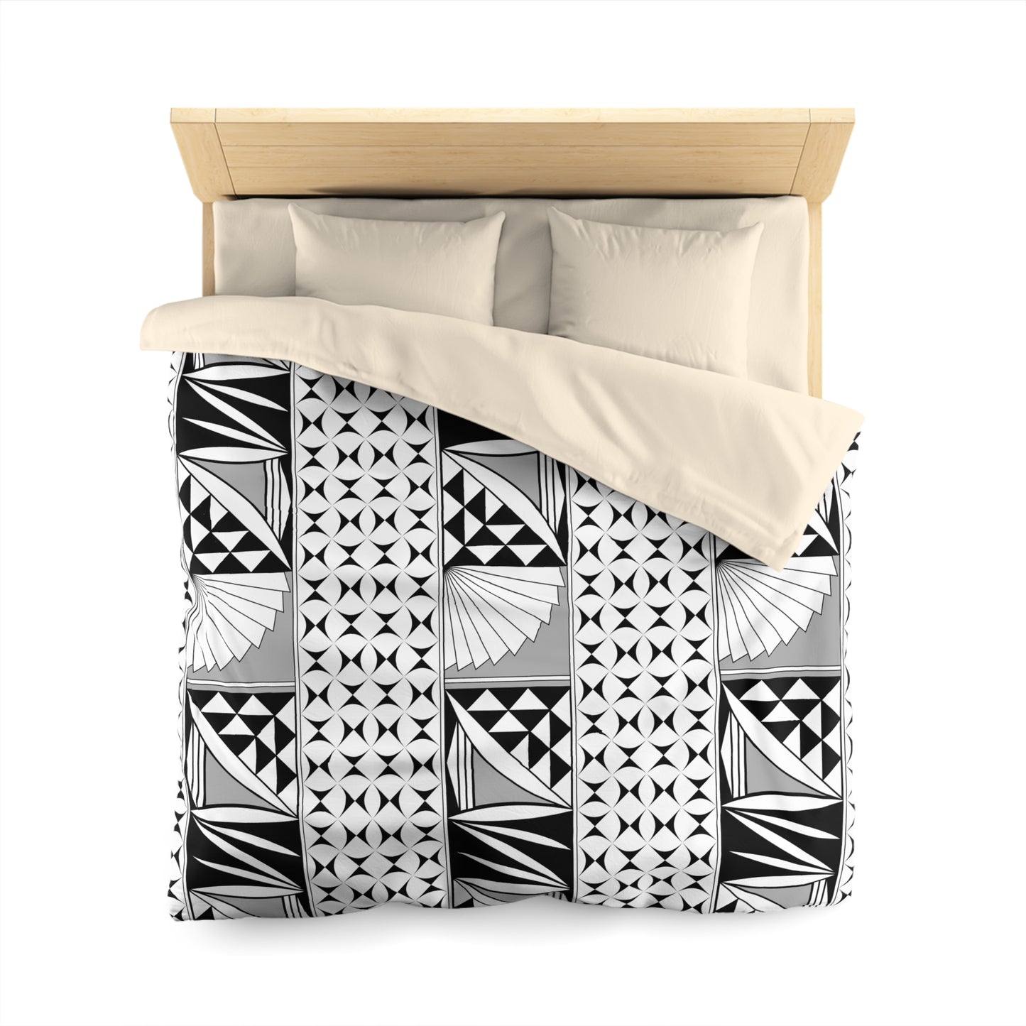 Southwest Sunrise in Gray Microfiber Duvet Cover