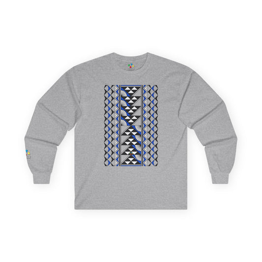 Sun and Rain in Blue Unisex Long Sleeve Tee