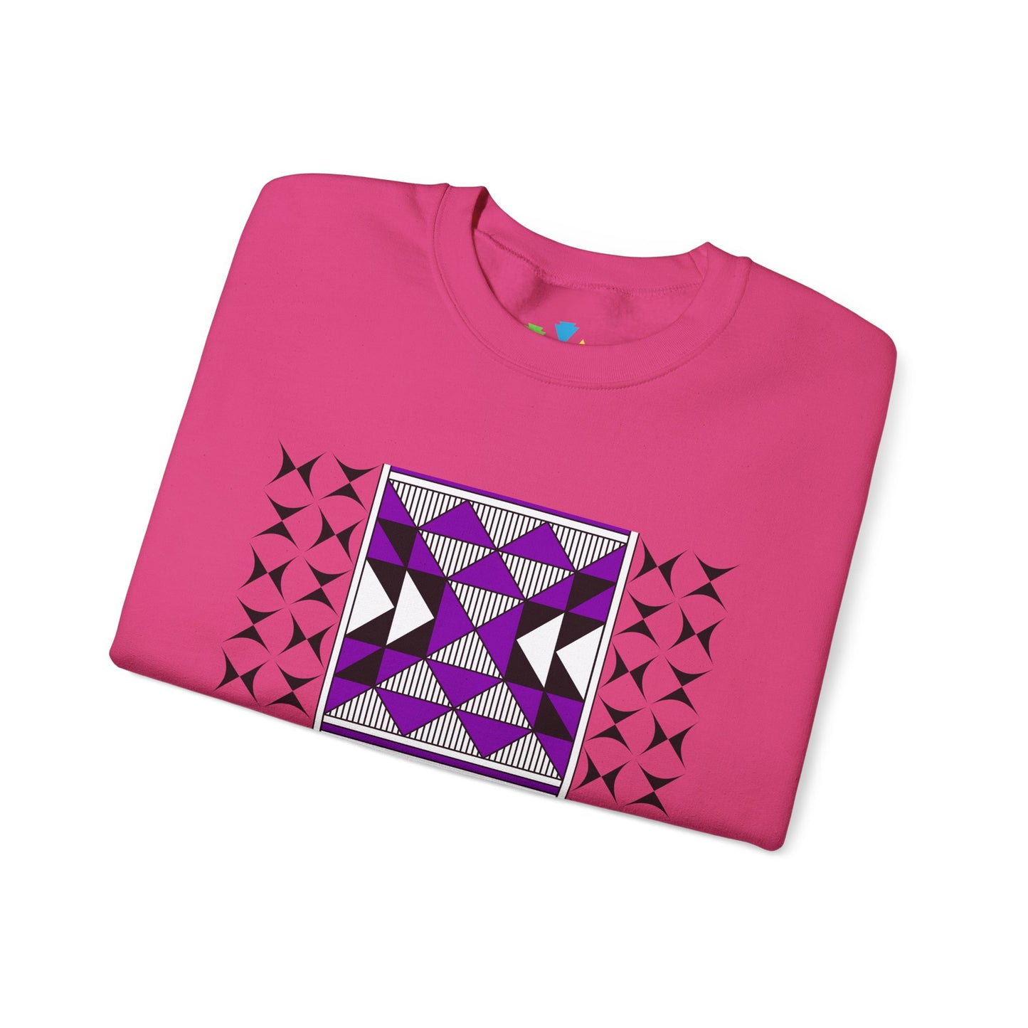Sacred Mountains in Purple Unisex Sweatshirt