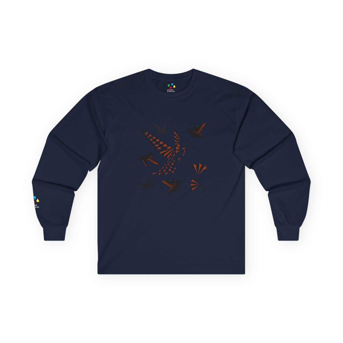 Hummingbird Blessing in Rust Unisex Long Sleeve Tee