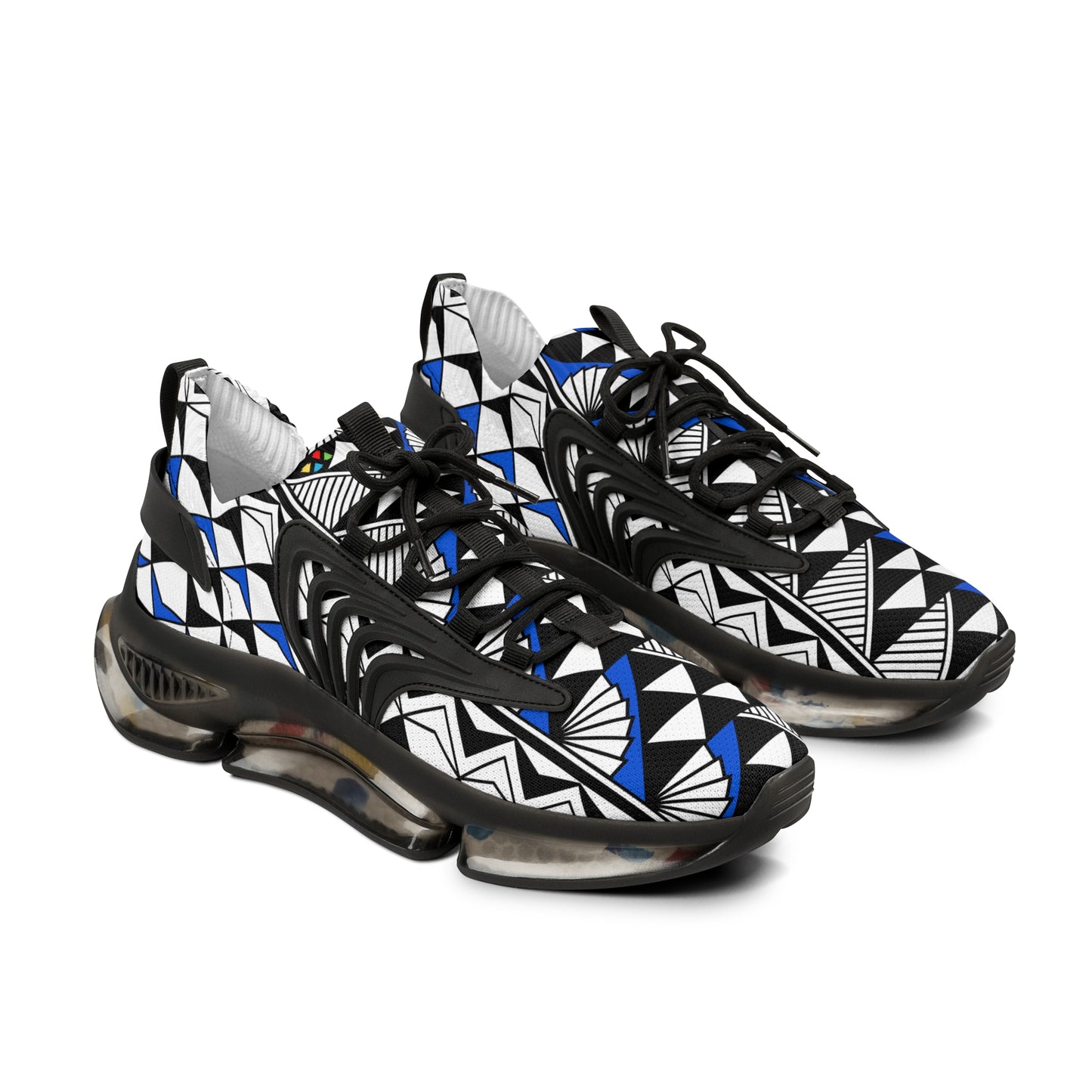 Sun and Rain in Blue Men's Mesh Sneakers